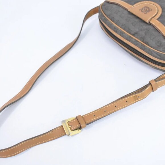 LOEWE Anagram Canvas Shoulder Crossbody Bag Brown - Picture 2 of 10